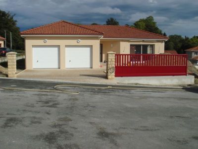 Aménagement entrée en béton désactivé